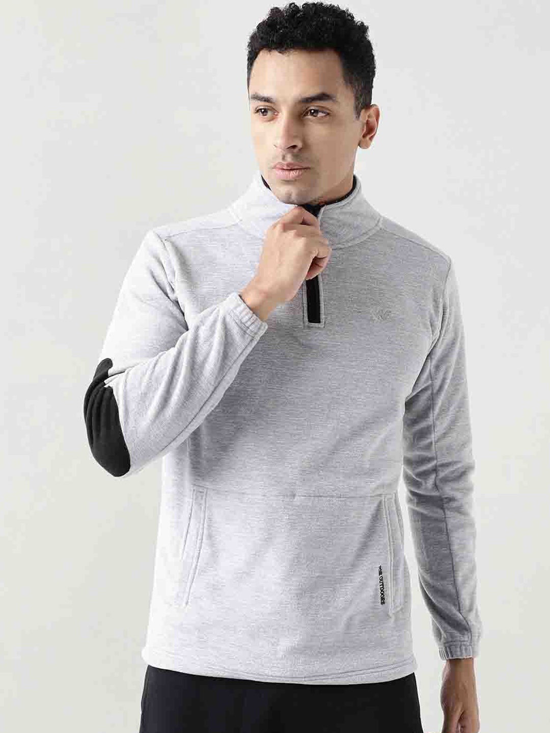 

Wildcraft Men Beige Geometric Fleece Insulator Sporty Jacket