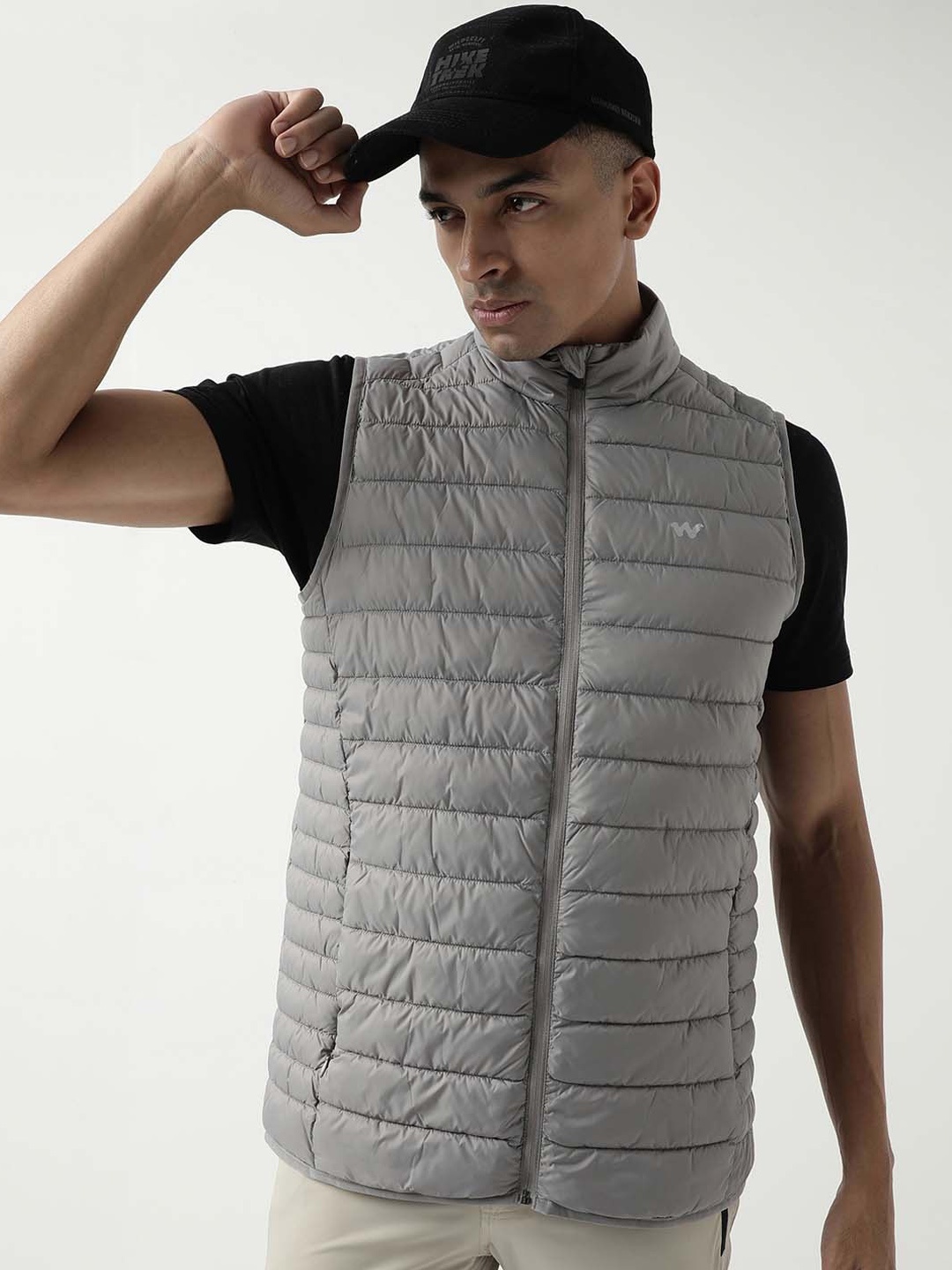 

Wildcraft Men Grey Insulator Longline Puffer Jacket