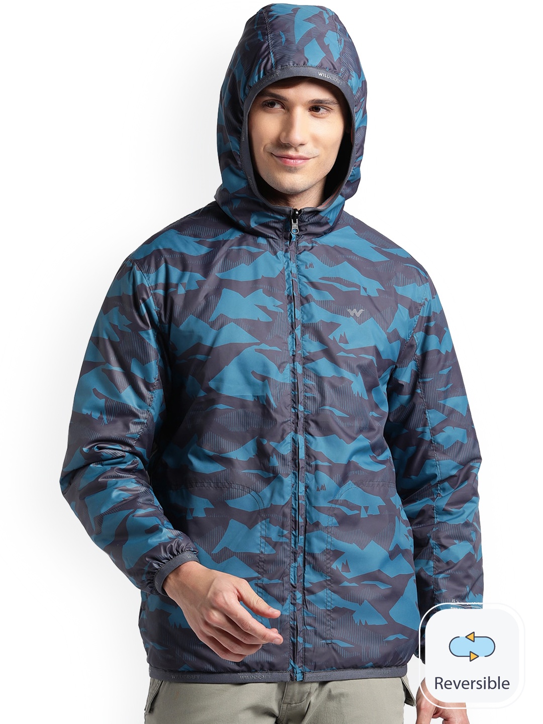 

Wildcraft Men Beige Camouflage Insulator Puffer Jacket