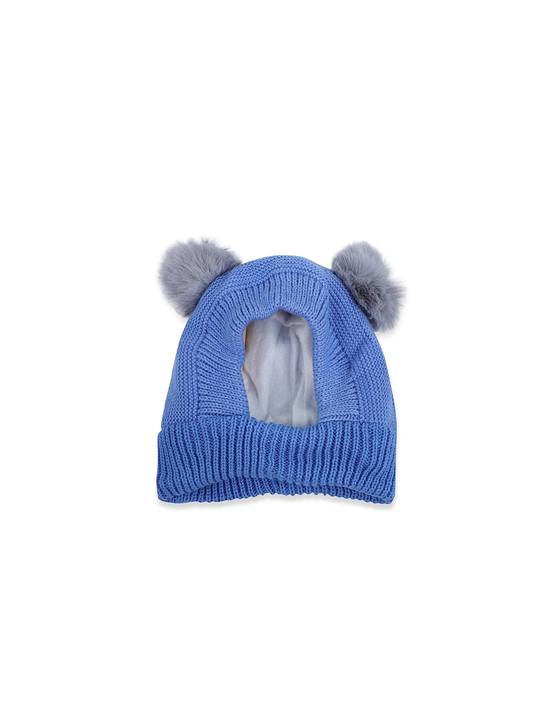 

Baby Moo Infants Self Design Woollen Beanie, Blue