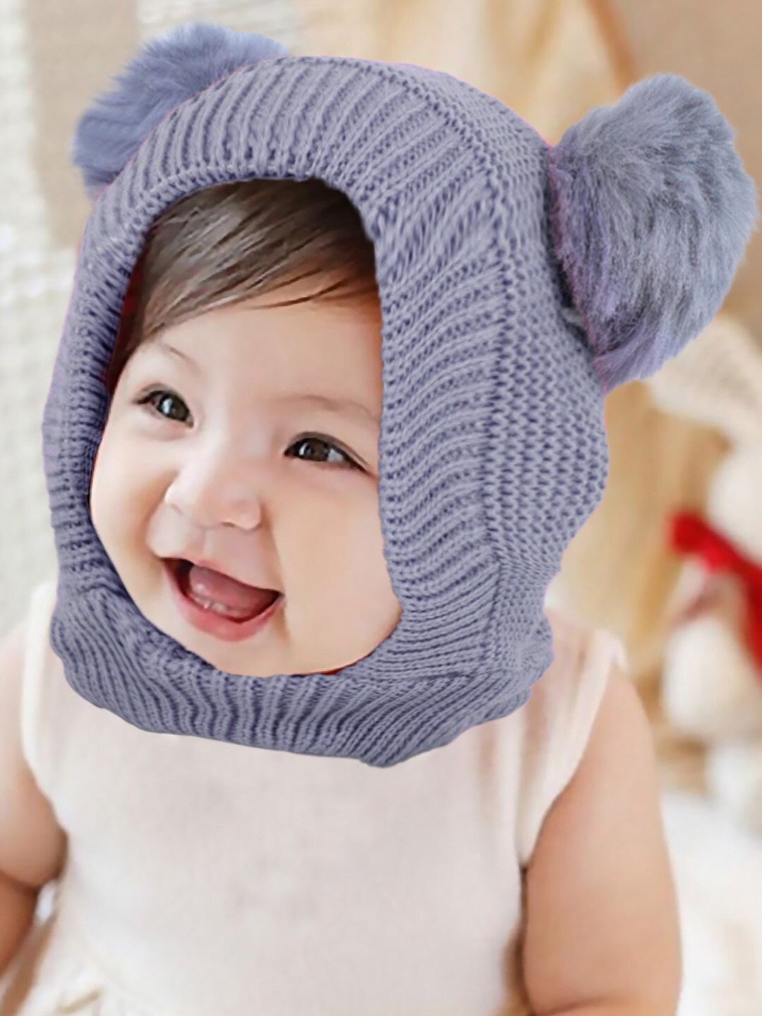 

Baby Moo Unisex Kids Woollen Balaclava, Grey
