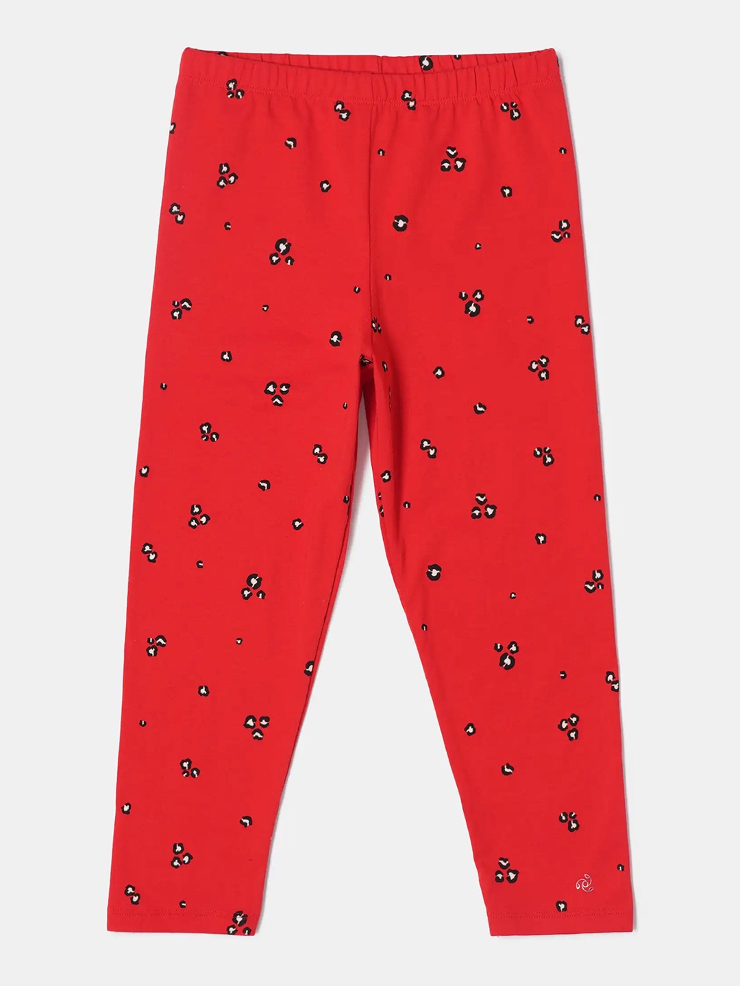 Jockey Girls Super Combed Cotton Solid Slim Fit Three Quarter Leggings-AG54, Assorted