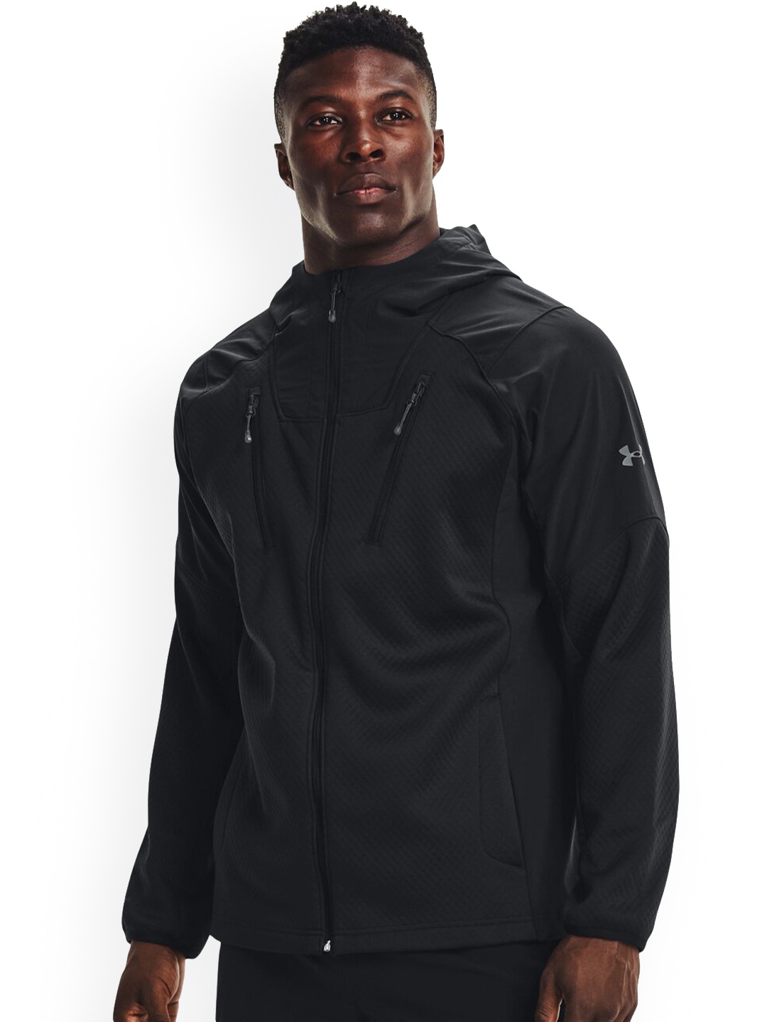 

UNDER ARMOUR Recover Hooded Jacket, Black