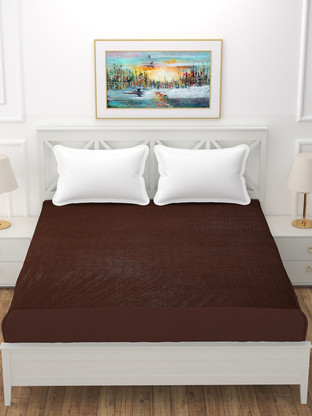 

BREVARD Brown Water Resistant Mattress Protector
