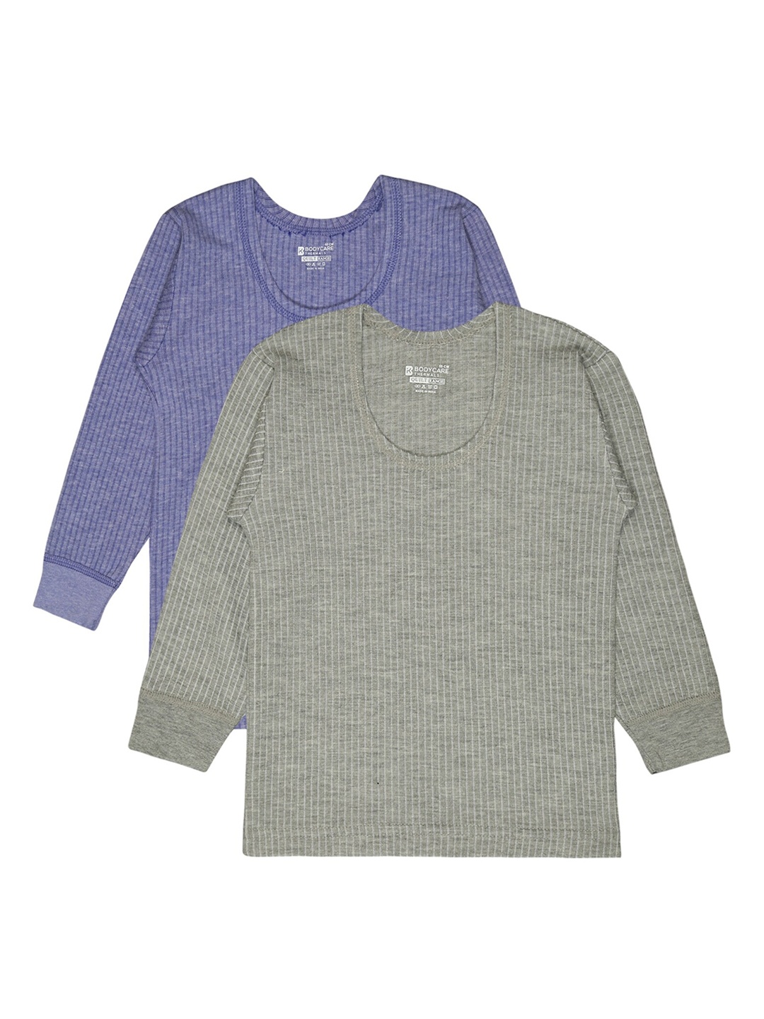 

BODYCARE INSIDER Kids Pack Of 2 Round Neck Full Sleeves Thermal Tops, Blue