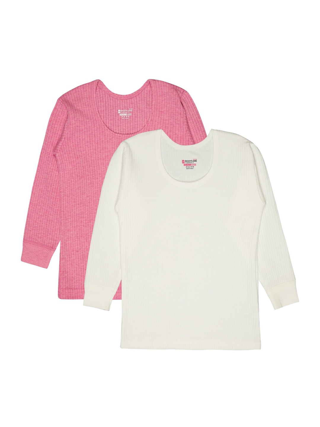 

BODYCARE INSIDER Infants Pack Of 2 Ribbed Thermal Tops, Fuchsia