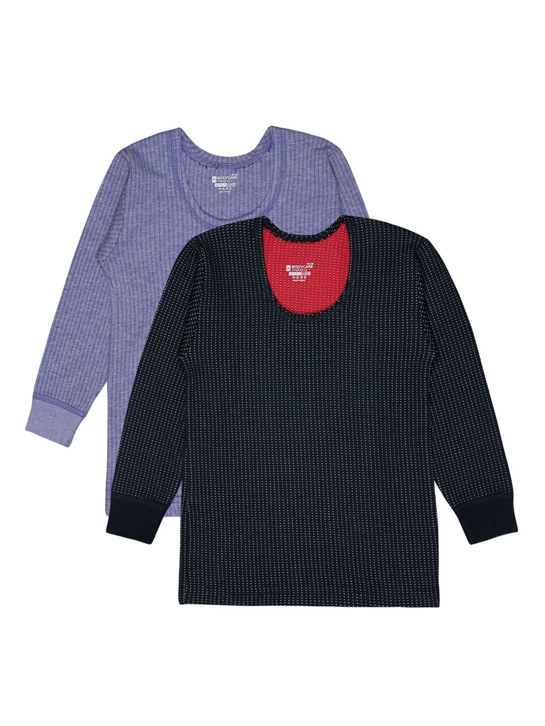 

BODYCARE INSIDER Infant Pack Of 2 Round Neck Full Sleeves Thermal Tops, Blue