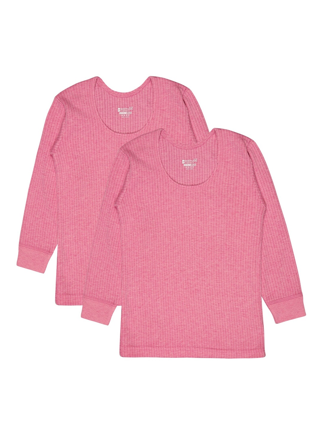 

BODYCARE INSIDER Infant Pack Of 2 Round Neck Full Sleeves Thermal Tops, Fuchsia