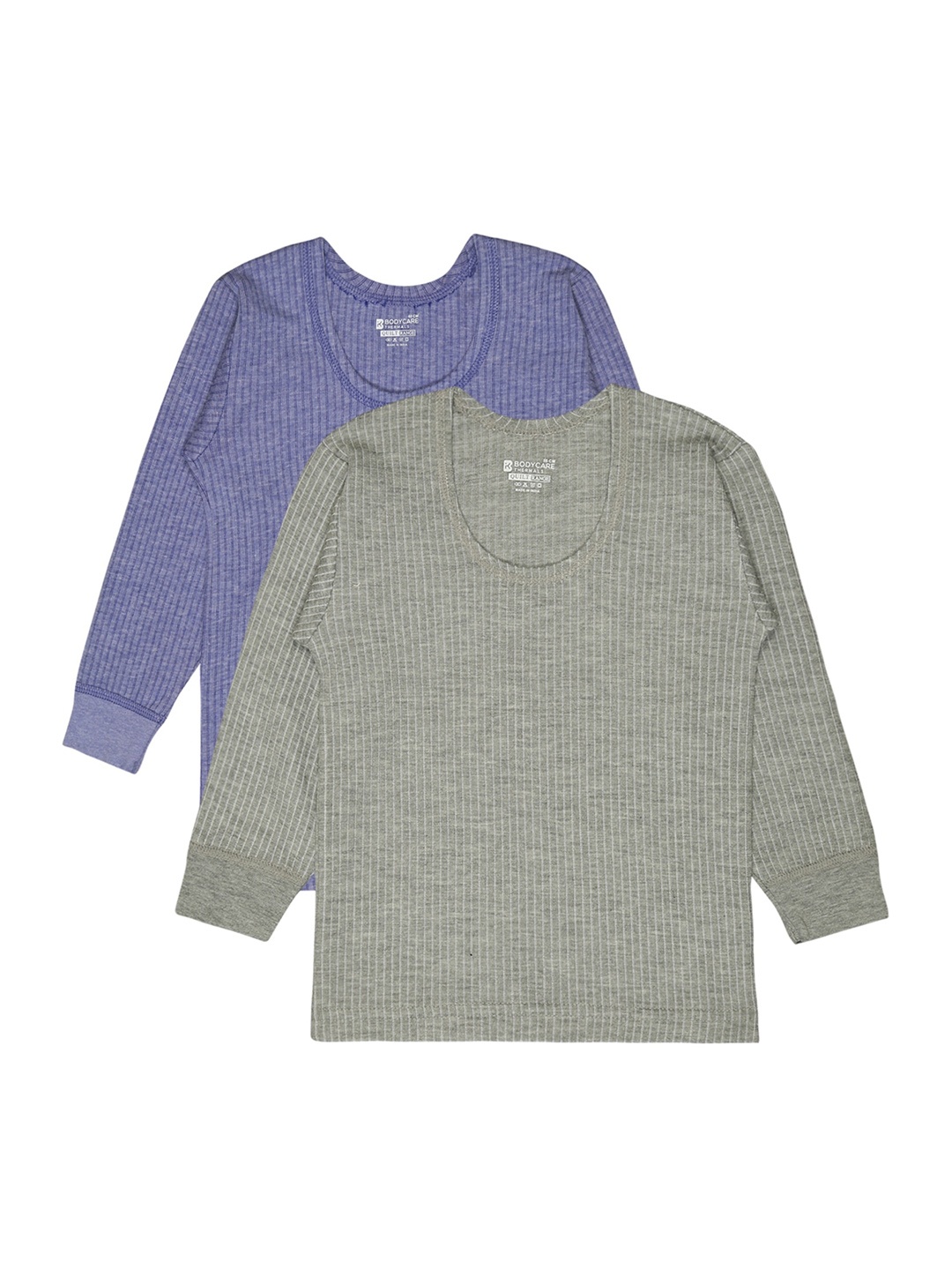 

BODYCARE INSIDER Infants Pack Of 2 Round Neck Full Sleeves Thermal Tops, Blue