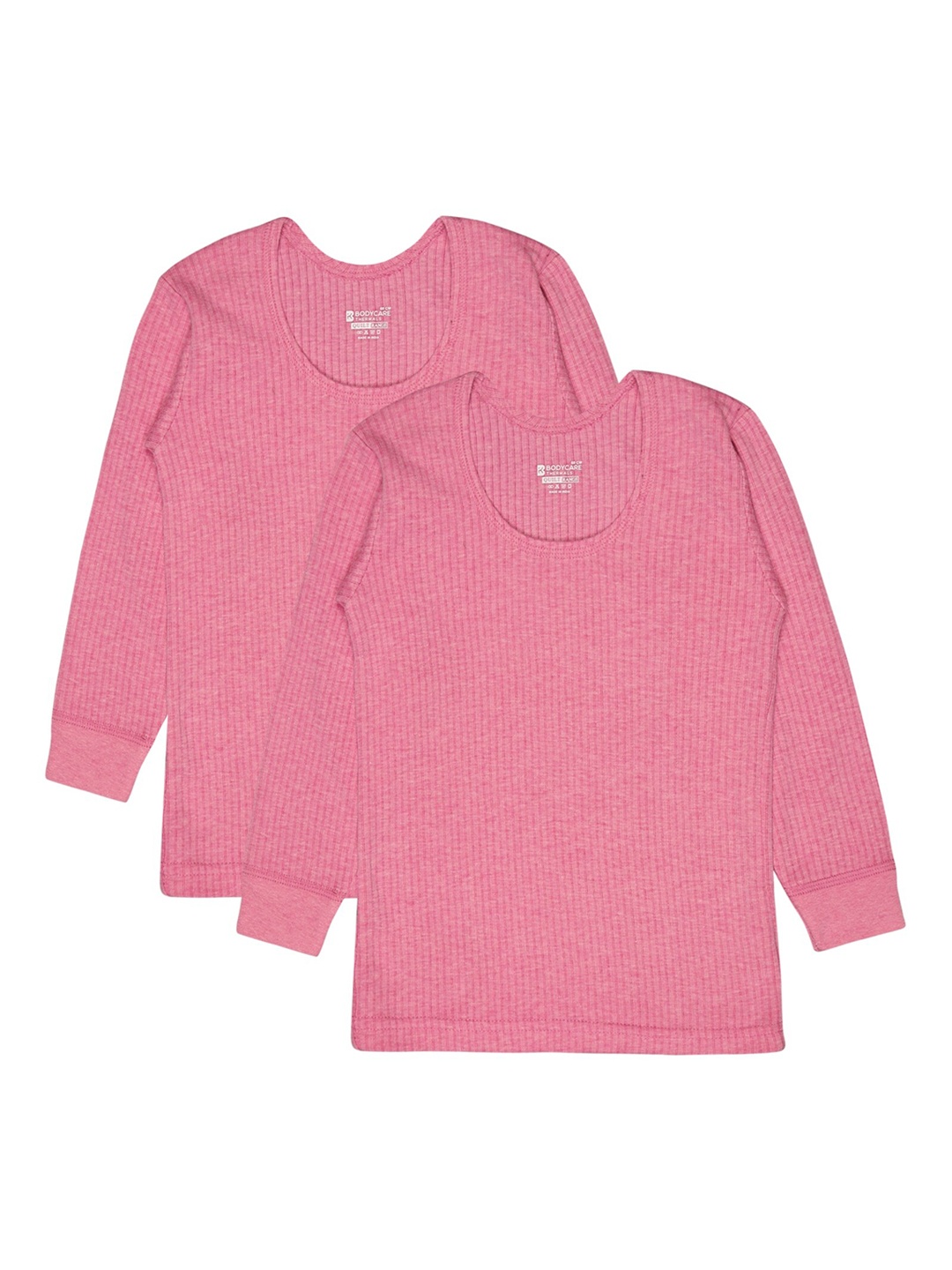 

BODYCARE INSIDER Kids Pack Of 2 Ribbed Thermal Tops, Fuchsia