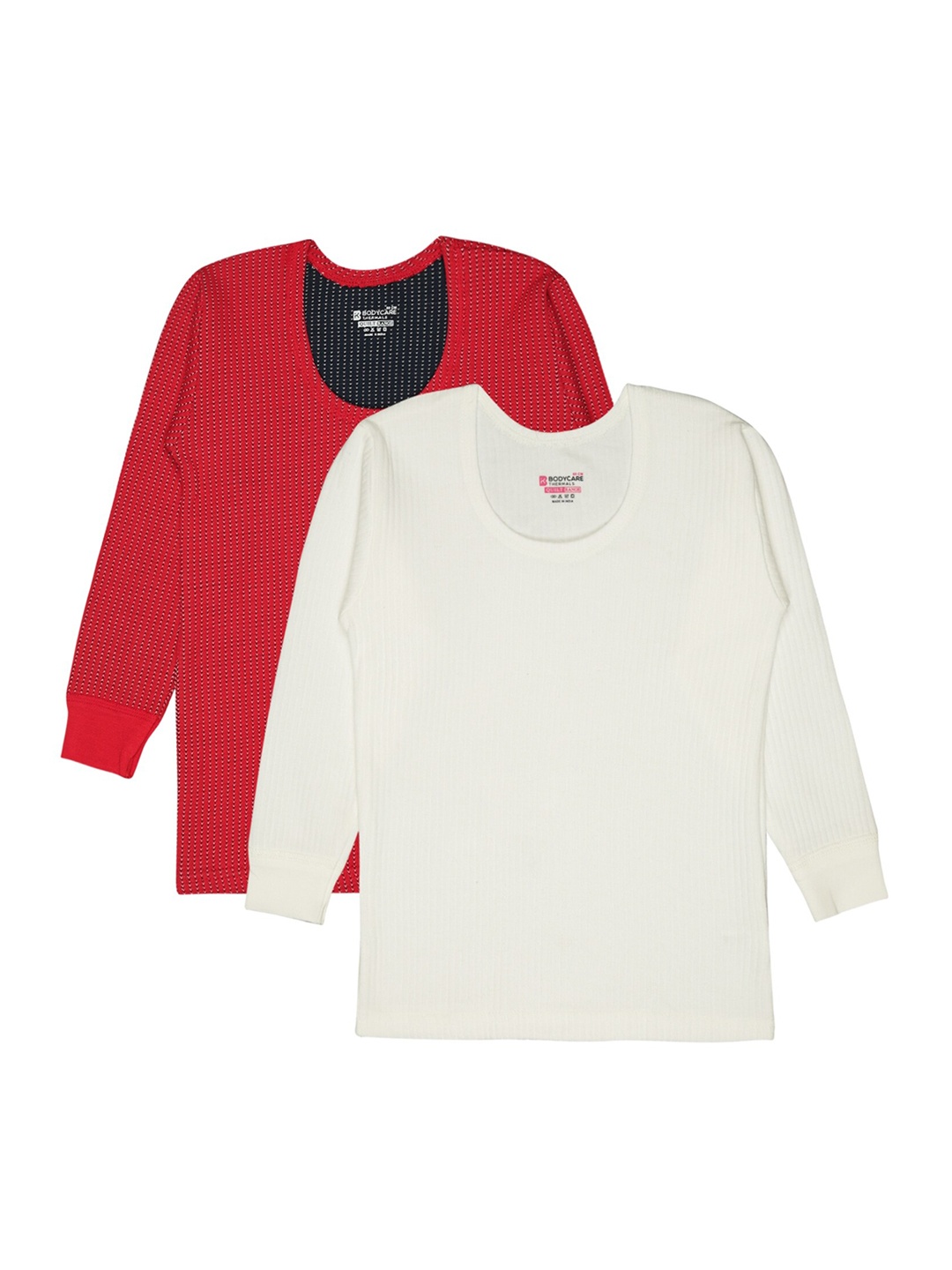 

BODYCARE INSIDER Infants Pack Of 2 Ribbed Thermal Tops, Red