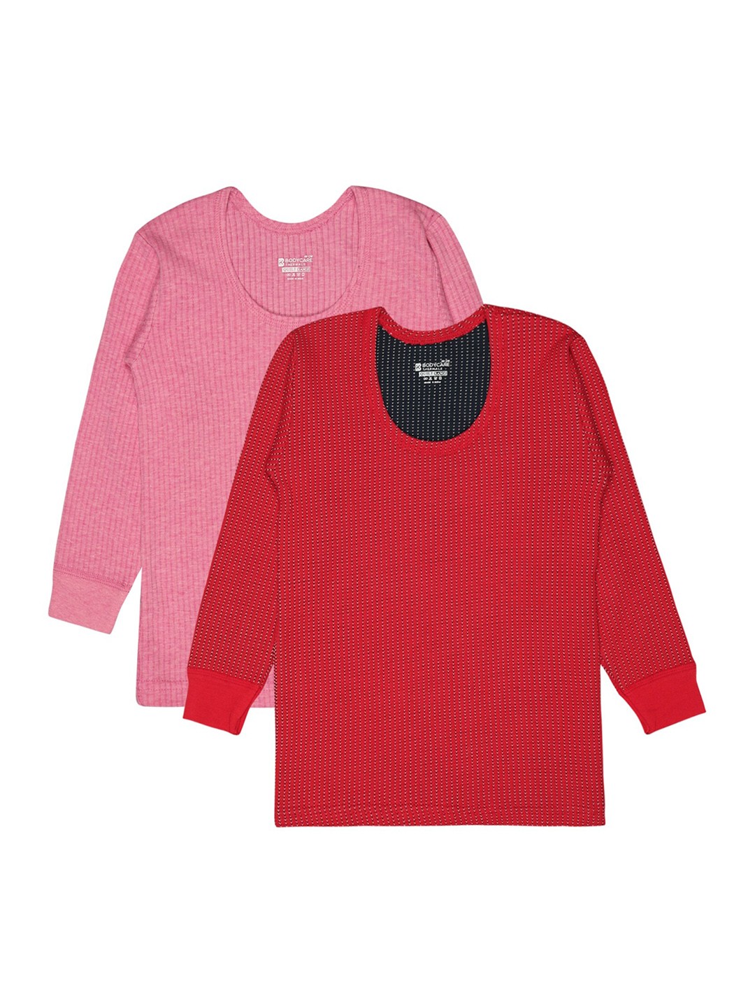 

BODYCARE INSIDER Kids Pack Of 2 Ribbed Thermal Tops, Fuchsia