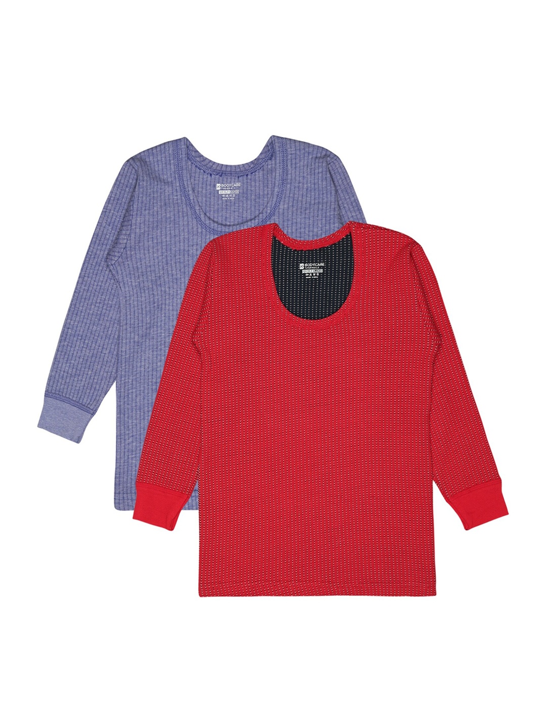 

BODYCARE INSIDER Infants Pack Of 2 Ribbed Thermal Tops, Blue