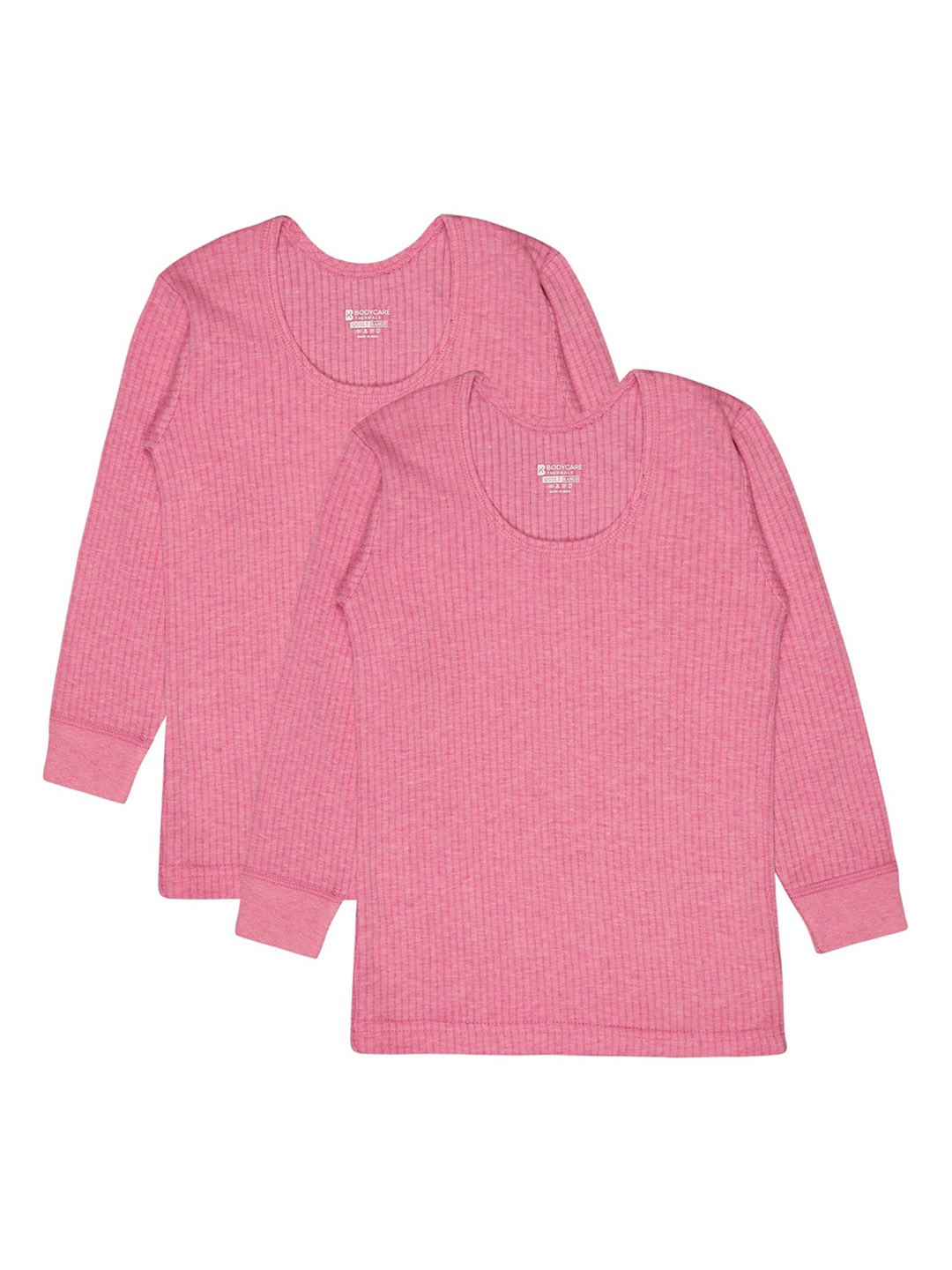 

BODYCARE INSIDER Kids Pack Of 2 Ribbed Thermal Tops, Fuchsia