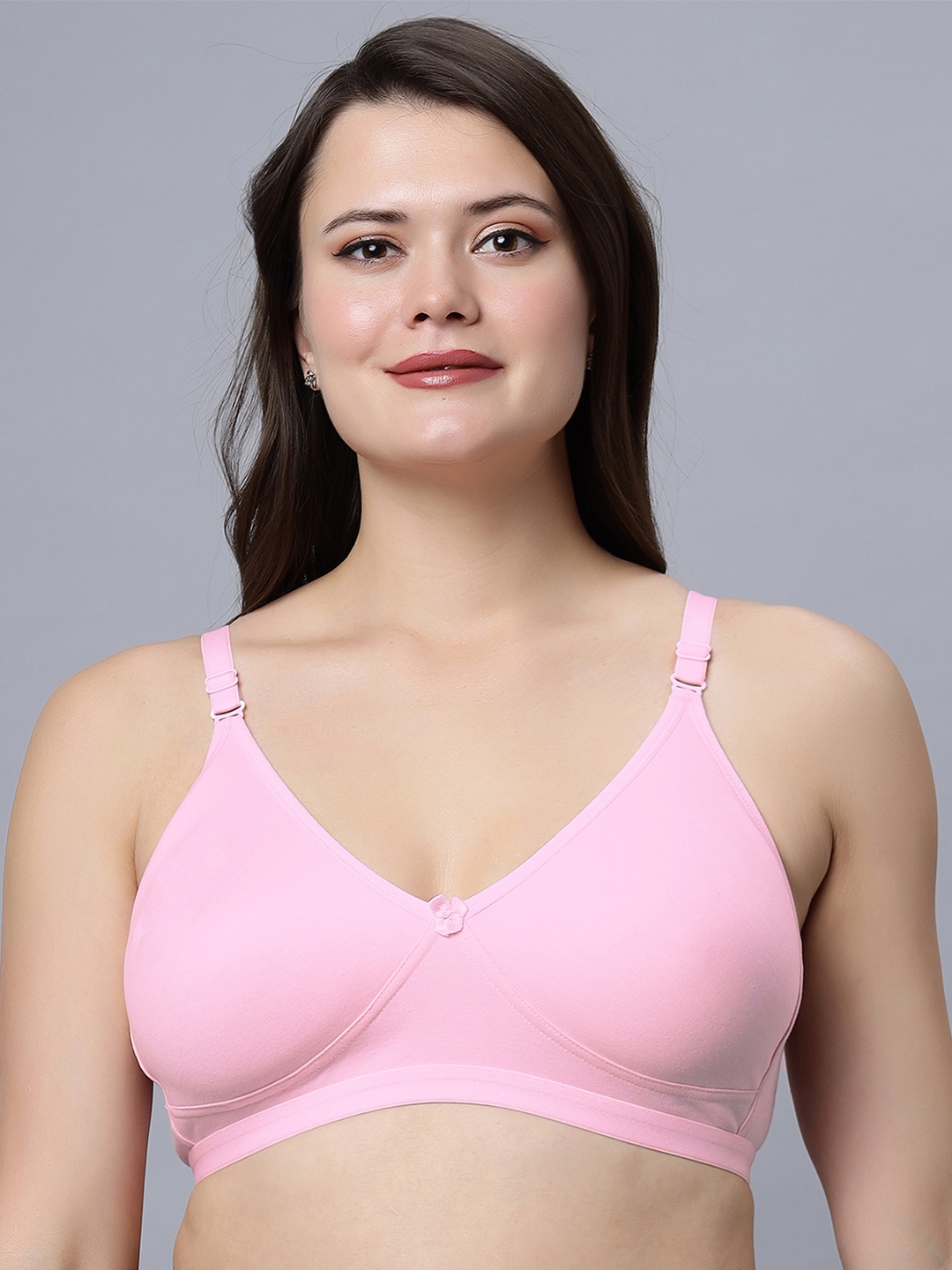 

In Care Full Coverage Pure Cotton T-shirt Bra With All Day Comfort, Pink