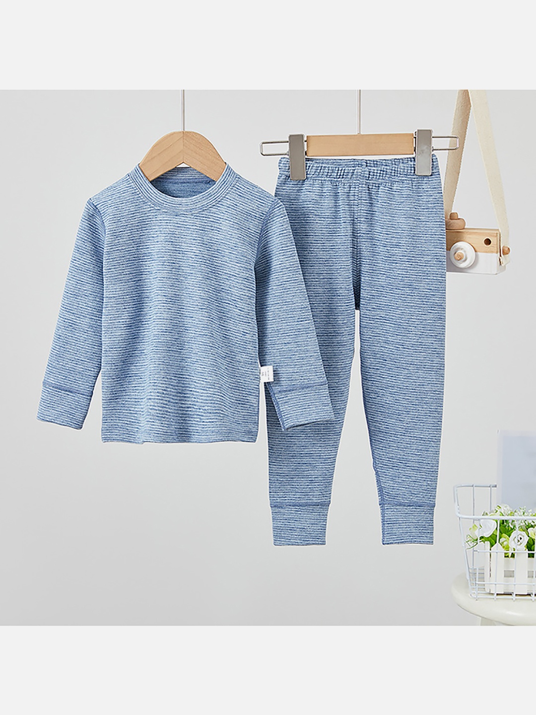 

Little Surprise Box LLP Kids Pack Of 2 T-Shirt With Trousers, Cream