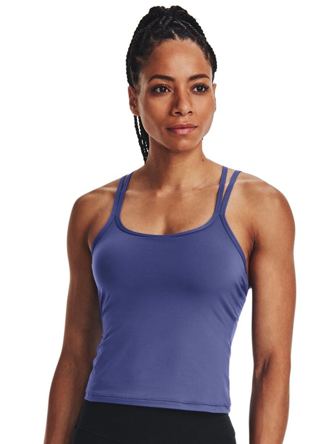 

UNDER ARMOUR Slim-Fit Sleeveless Meridian Fitted Tank T-Shirt, Purple