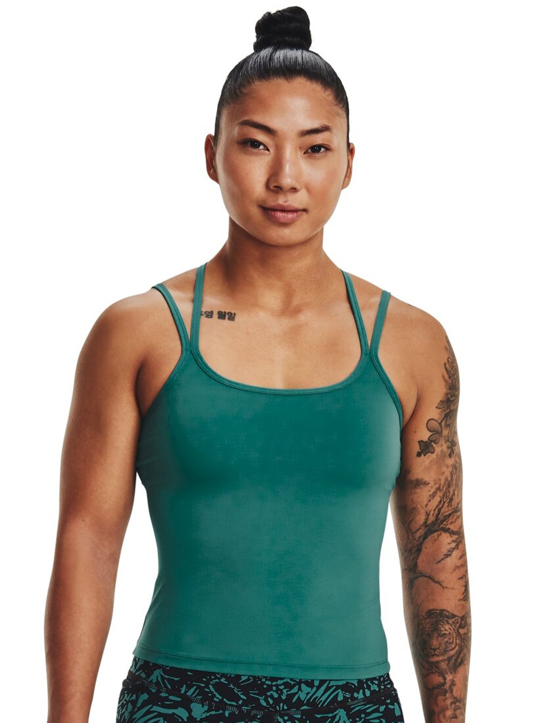 

UNDER ARMOUR Slim-Fit Meridian Fitted Tank T-Shirt, Green