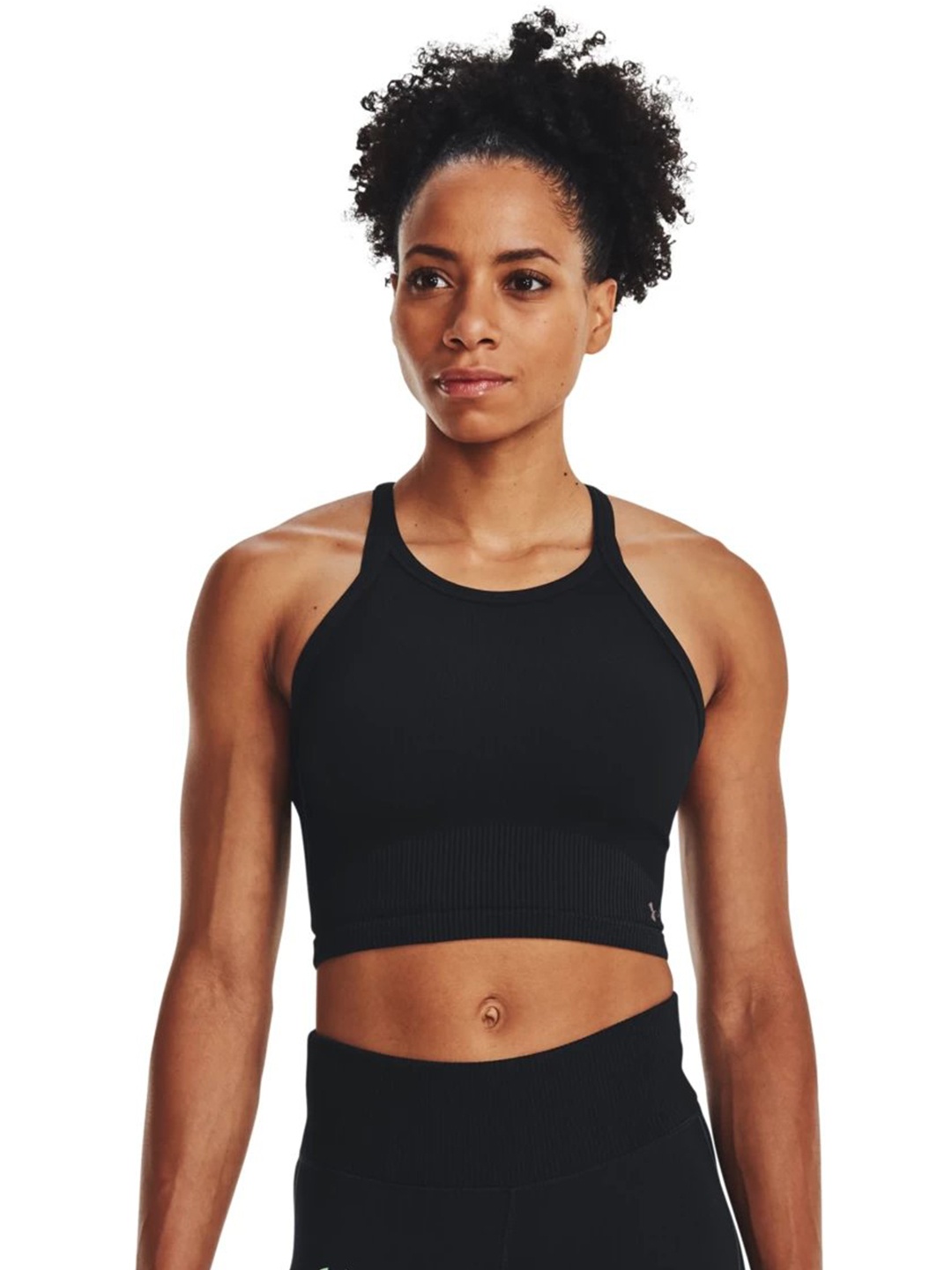 

UNDER ARMOUR UA Rush Seamless Tank Crop Top, Black
