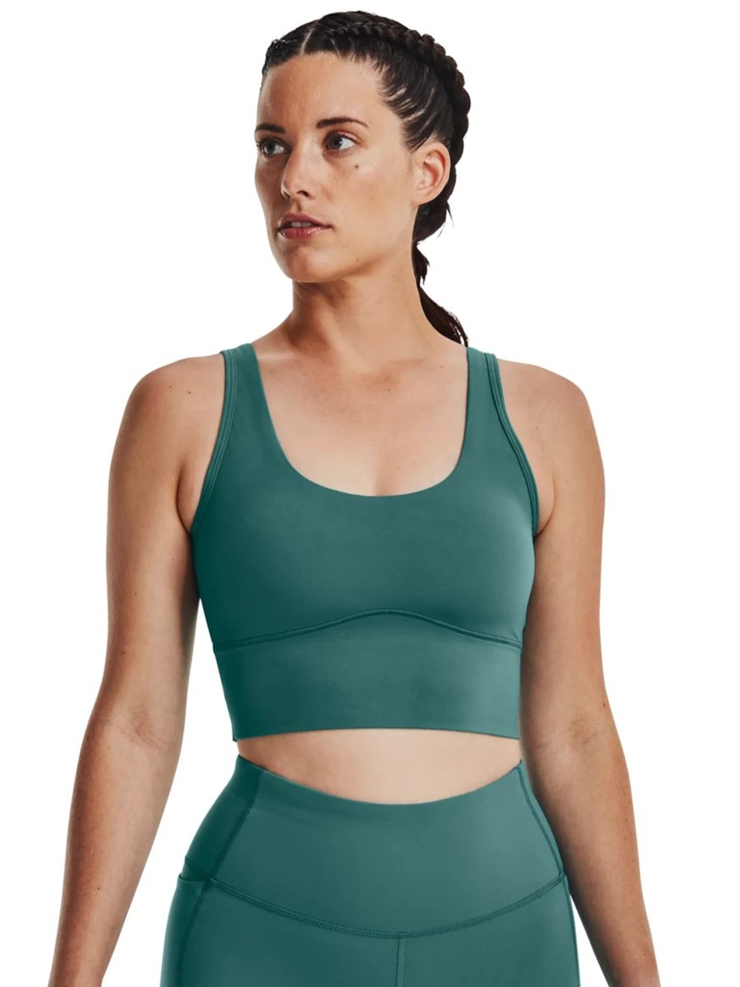 

UNDER ARMOUR Meridian Fitted Slim-Fit Crop Tank T-Shirt, Green