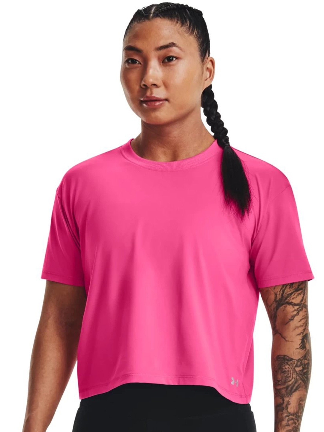 

UNDER ARMOUR Meridian Short Sleeves Relaxed Fit T-shirt, Pink
