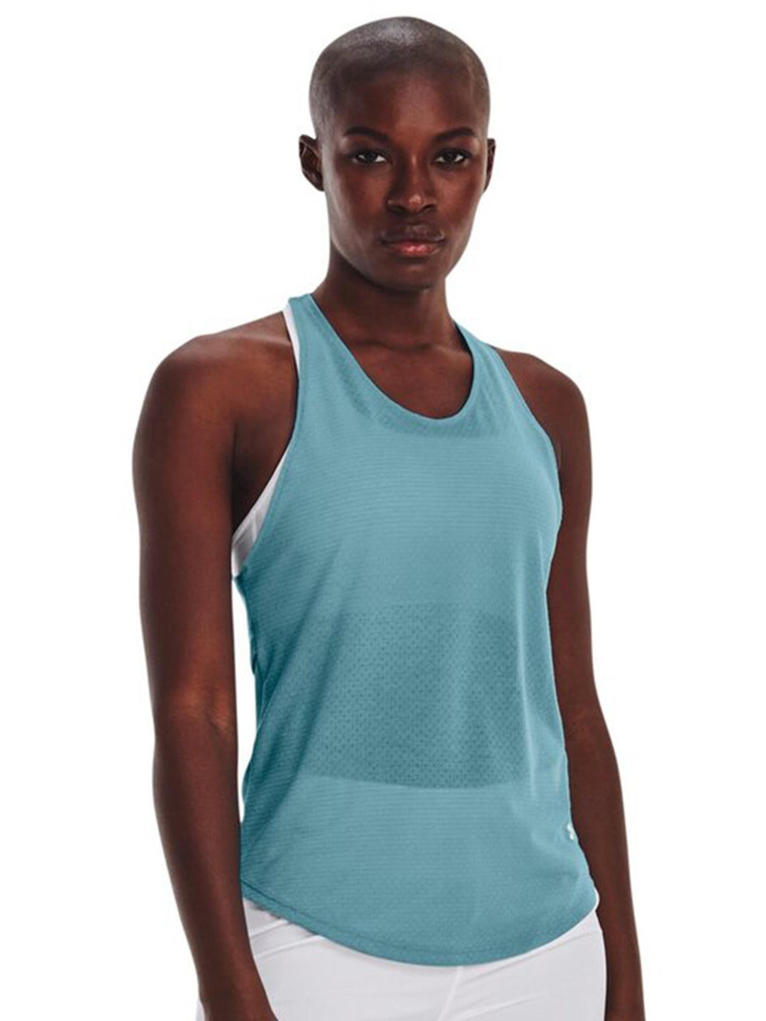 

UNDER ARMOUR Streaker Run Slim-Fit Sleeveless Tank T-shirt, Blue