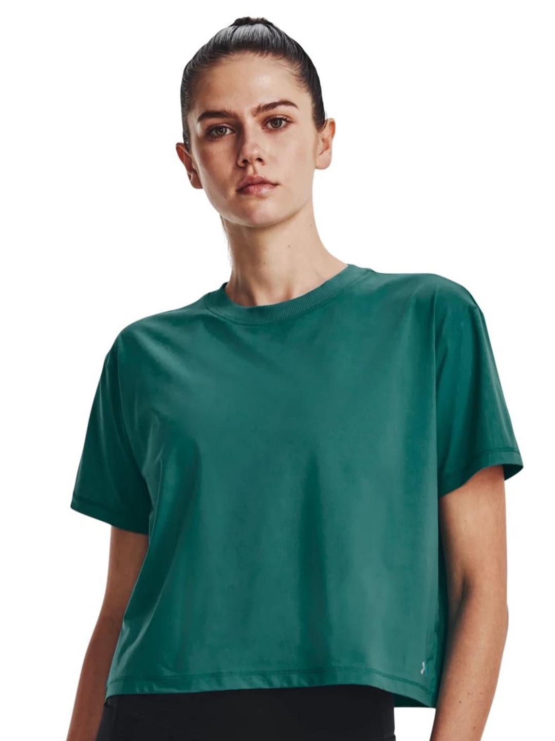 

UNDER ARMOUR Meridian Short Sleeves Relaxed Fit Crop T-shirt, Green