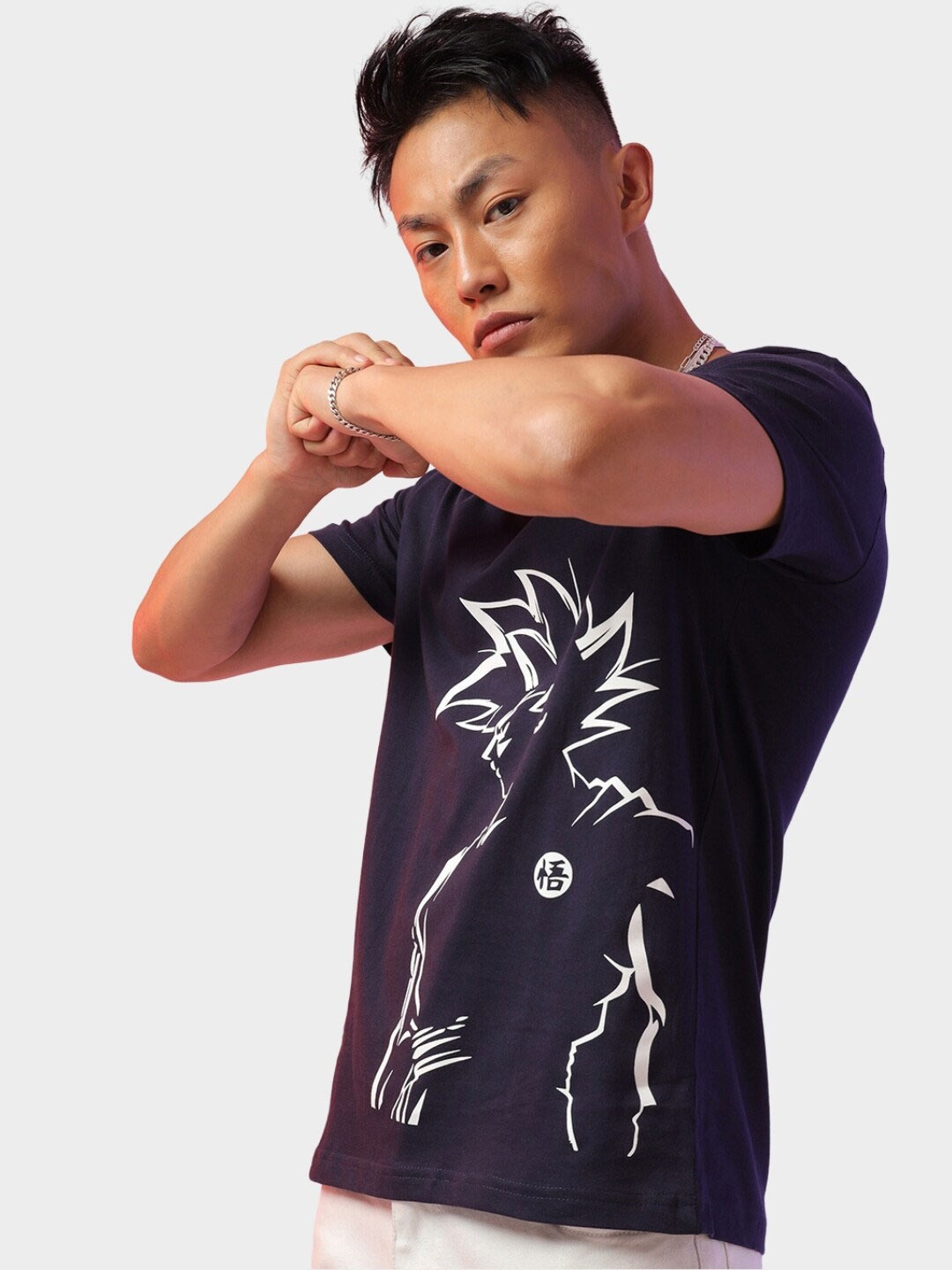 

Fans Army Dragon Ball Z Printed Pure Cotton T-shirt, Navy blue