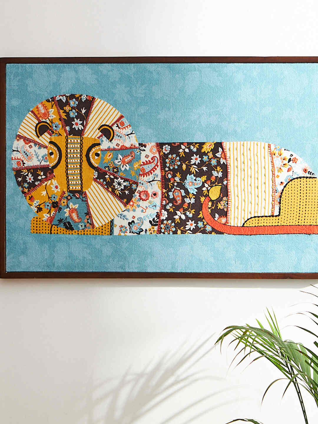 

Chumbak Yellow & Blue Babbarsher Wall Art