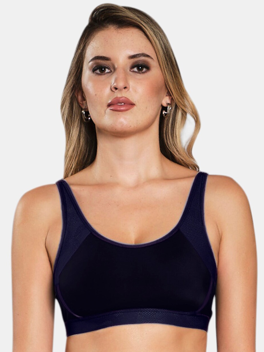 

Sonari Medium Coverage Lightly Padded Sports Bra With All Day Comfort, Navy blue