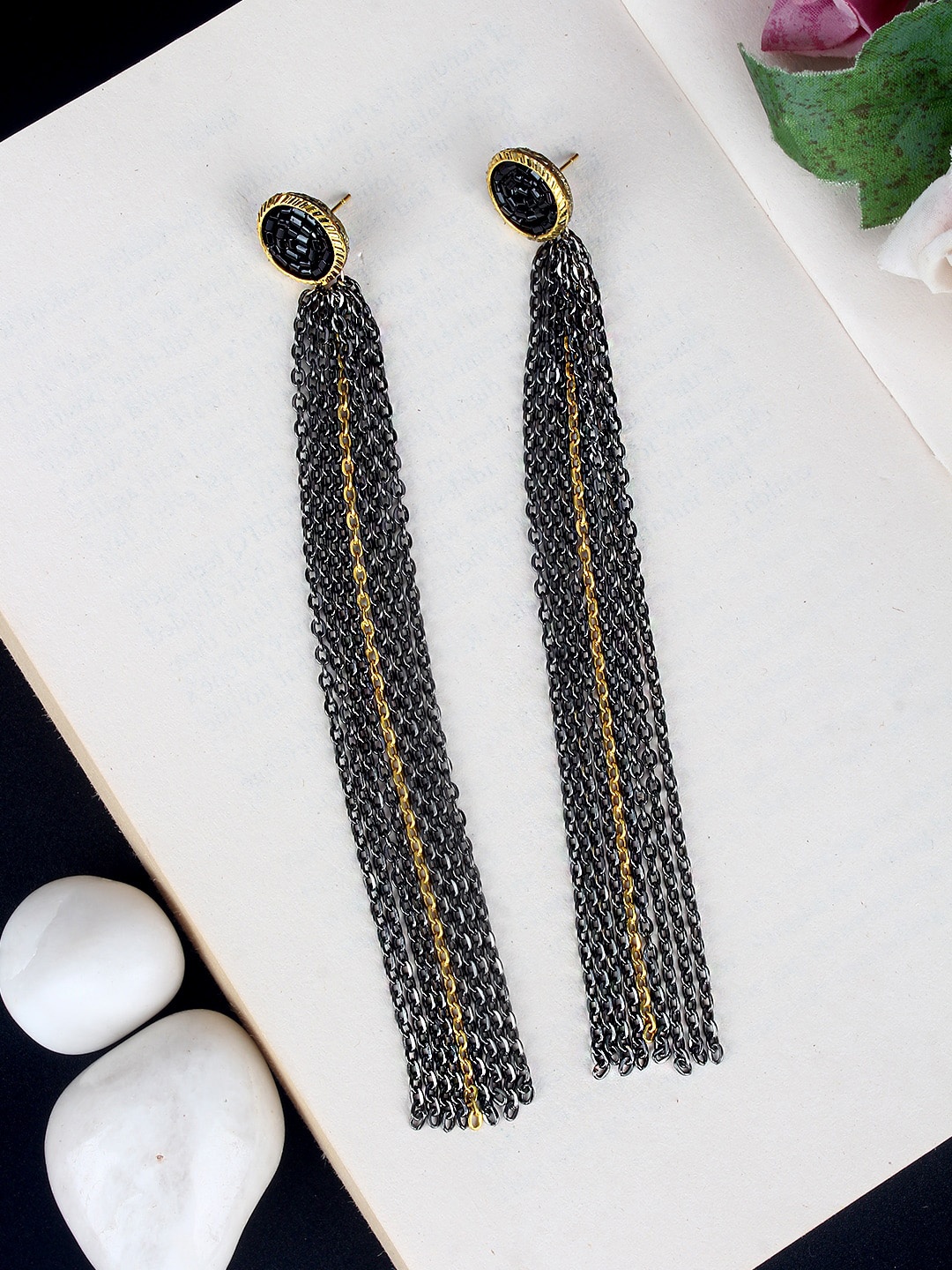 

Stylecast X KPOP Gold-Plated Cubic Zirconia Contemporary Drop Earrings