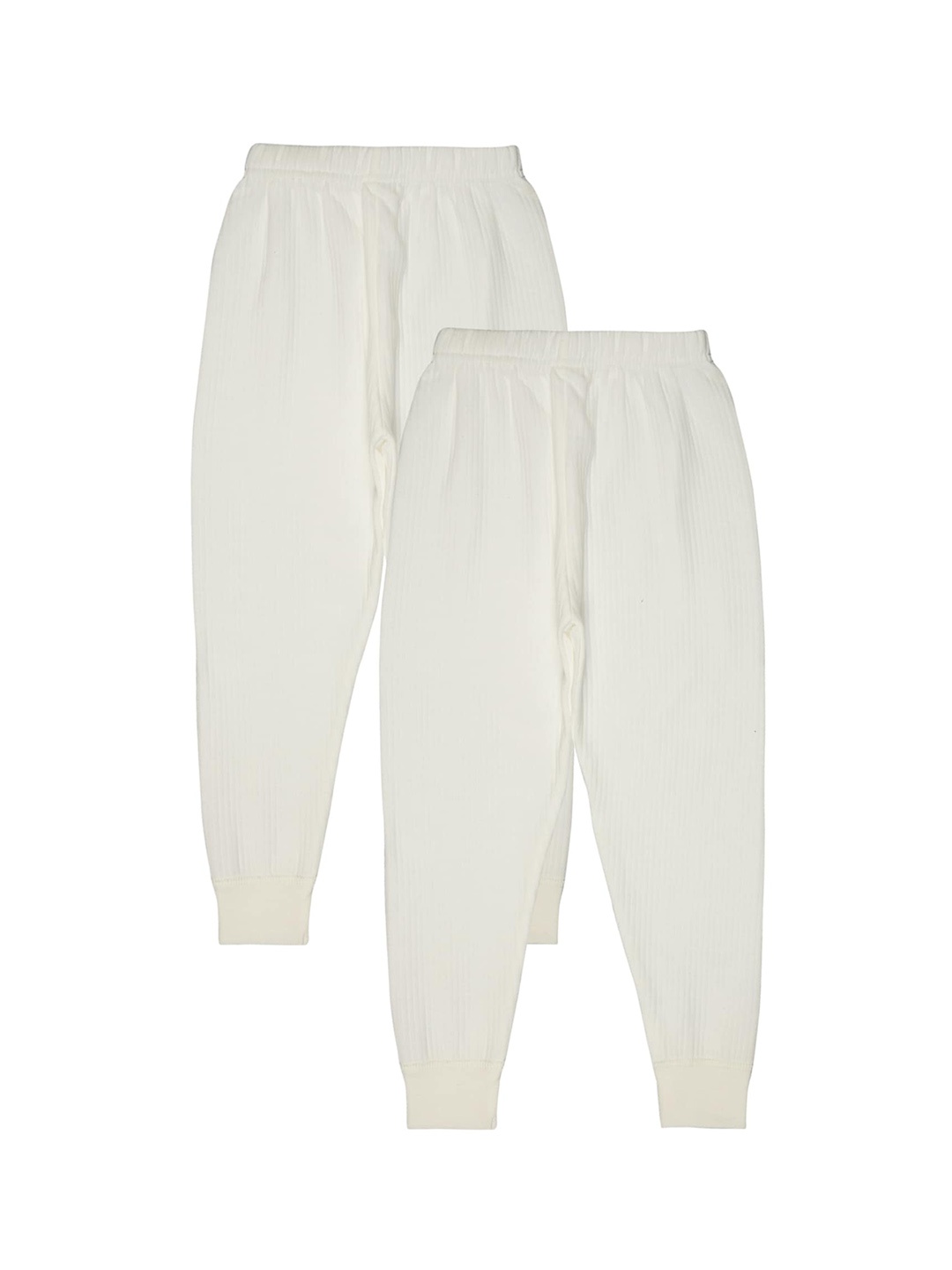 

BODYCARE INSIDER Kids Pack of 2 Mid-Rise Thermal Bottoms, White