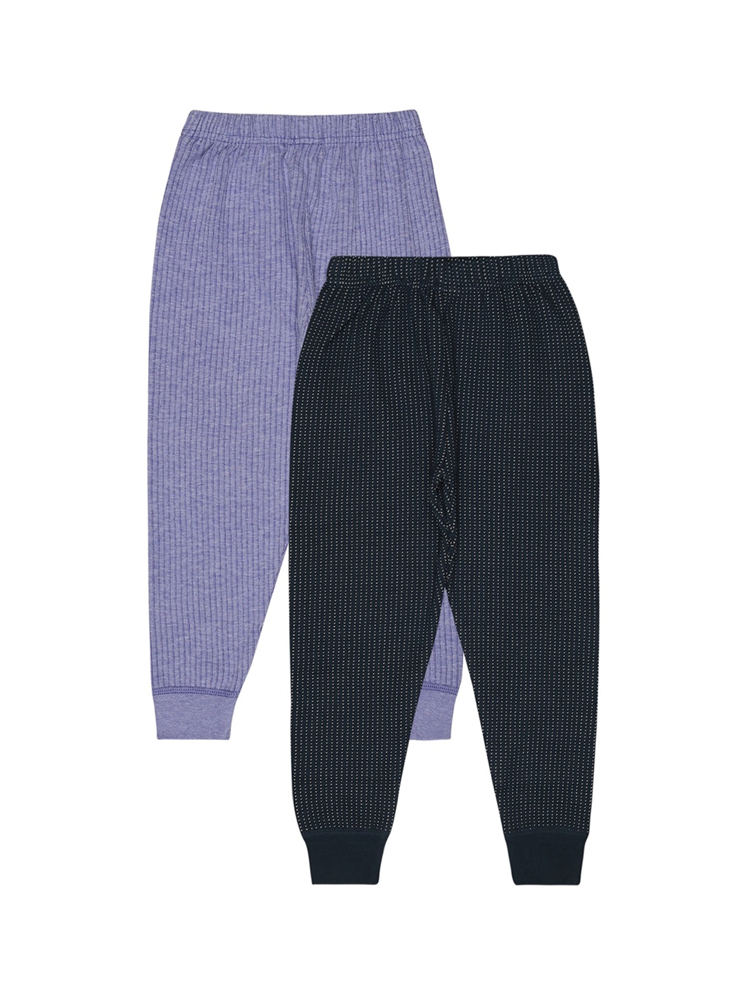 

BODYCARE INSIDER Kids Pack Of 2 Ribbed Thermal Bottoms, Navy blue