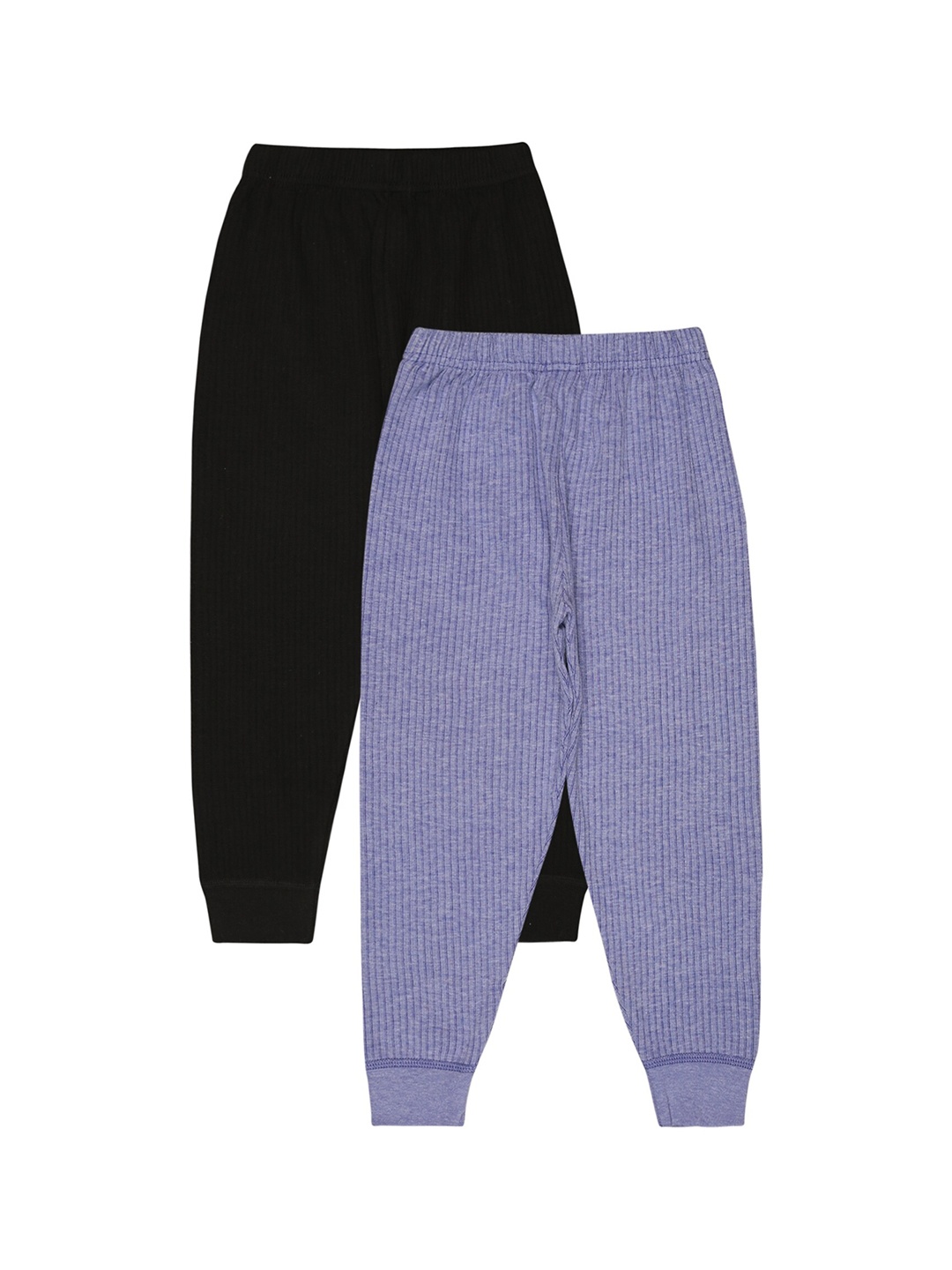 

BODYCARE INSIDER Kids Pack Of 2 Mid-Rise Thermal Bottoms, Black