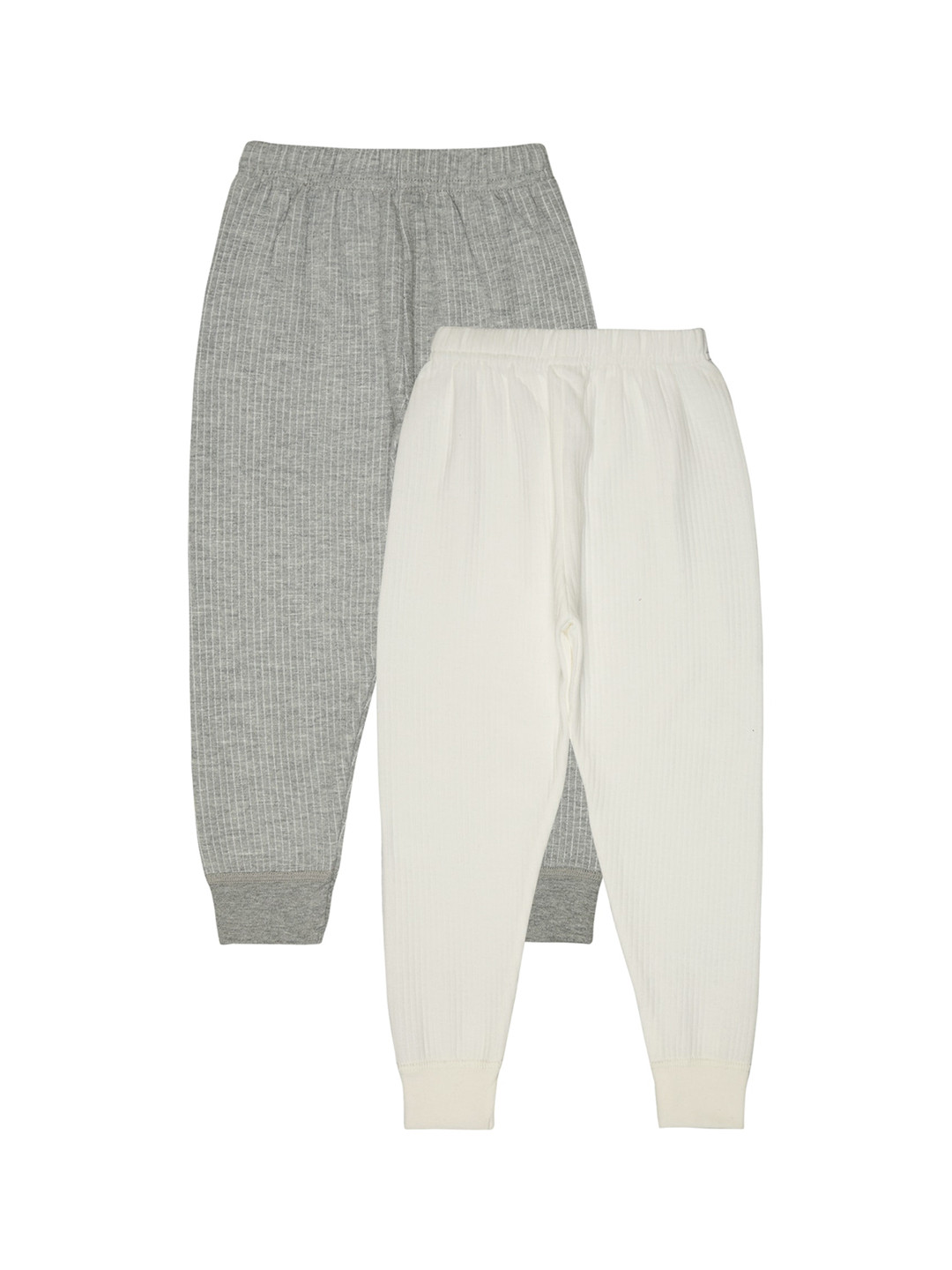 

BODYCARE INSIDER Kids Pack Of 2 Ribbed Thermal Bottoms, White