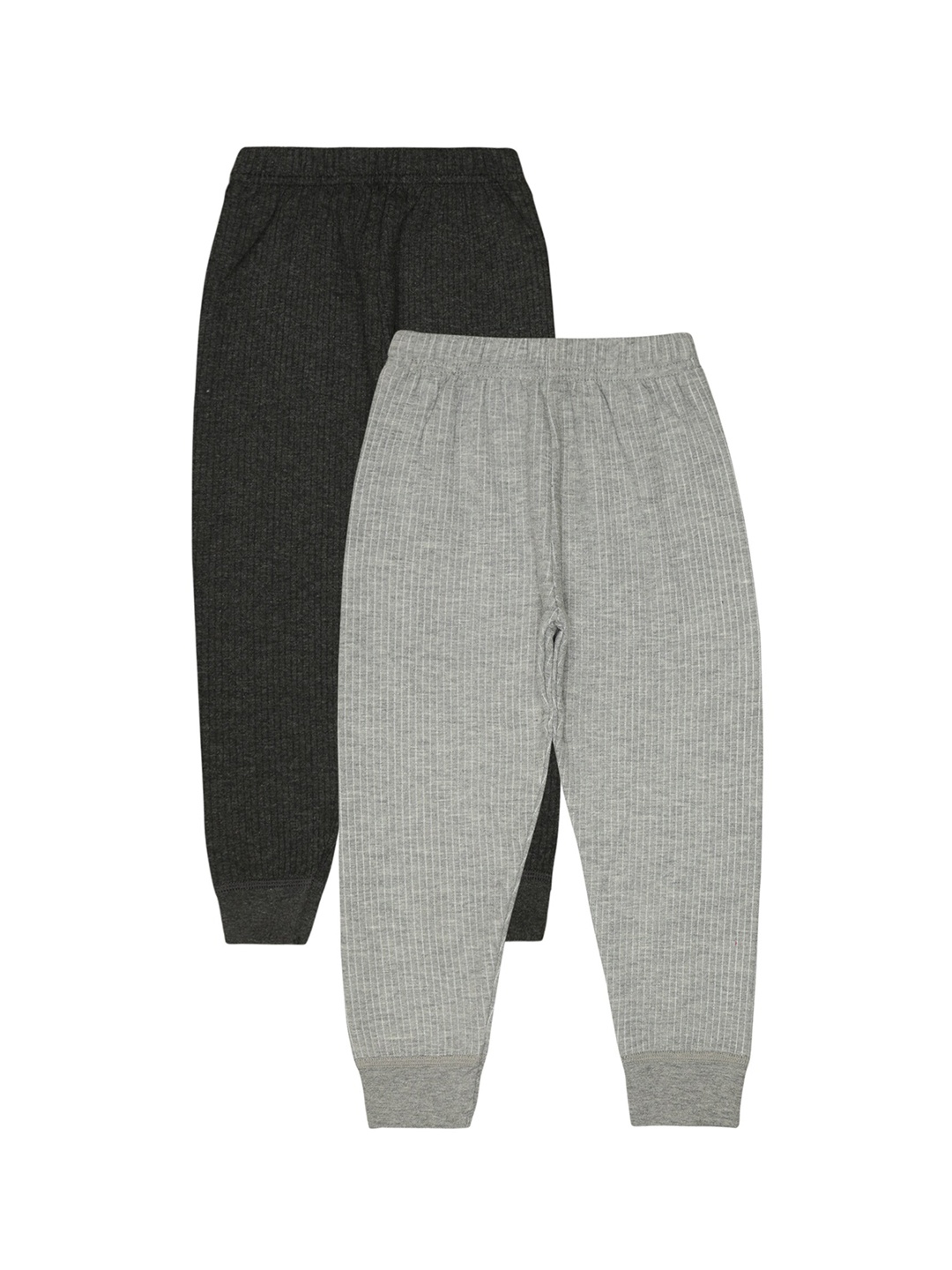 

BODYCARE INSIDER Kids Pack Of 2 Ribbed Thermal Bottoms, Charcoal