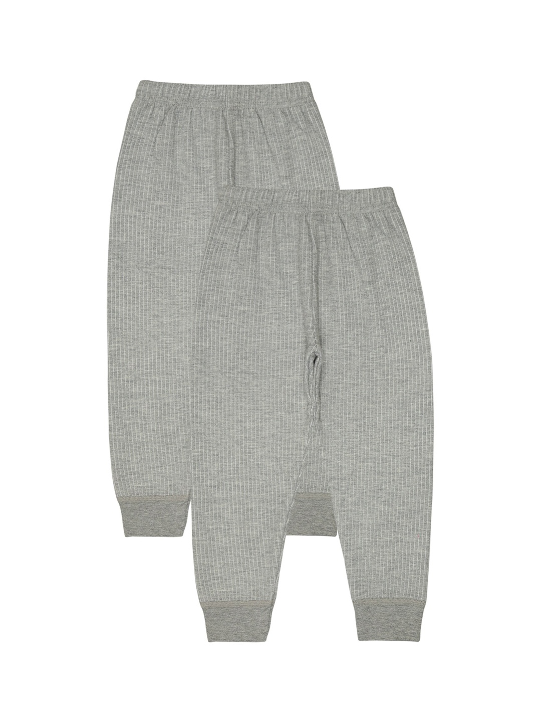 

BODYCARE INSIDER Kids Pack of 2 Mid-Rise Thermal Bottoms, Grey melange