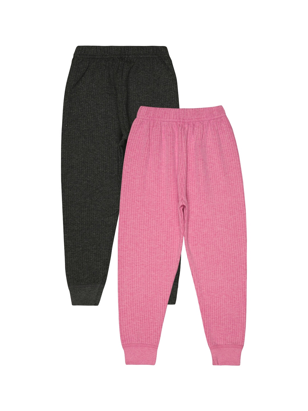 

BODYCARE INSIDER Kids Pack Of 2 Ribbed Thermal Bottoms, Black