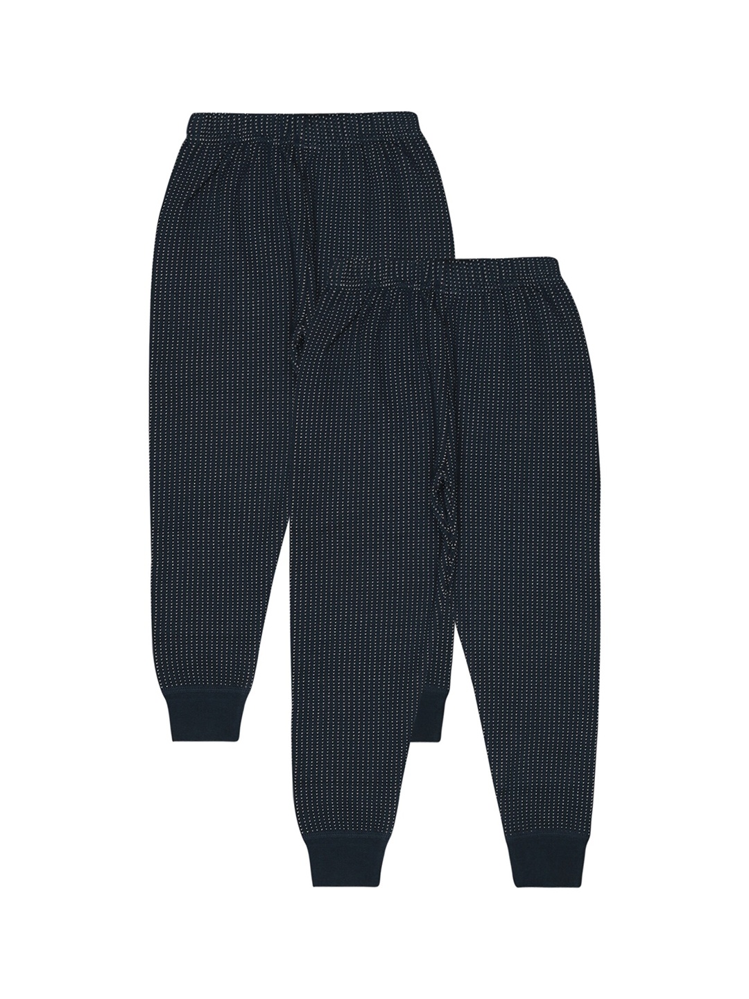 

BODYCARE INSIDER Kids Pack of 2 Ribbed Thermal Bottoms, Navy blue