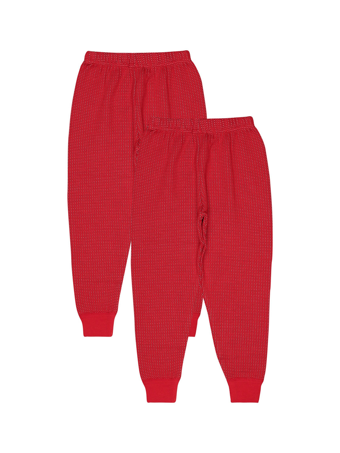 

BODYCARE INSIDER Kids Pack Of 2 Ribbed Thermal Bottoms, Red