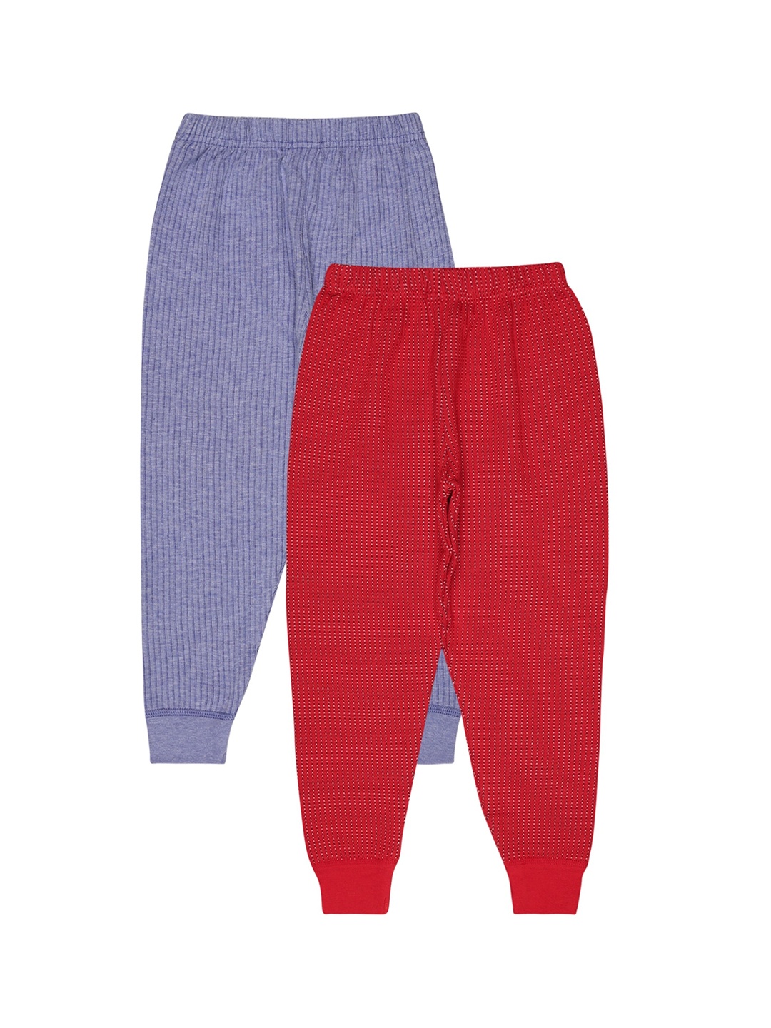 

BODYCARE INSIDER Kids Pack Of 2 Printed Thermal Bottoms, Red