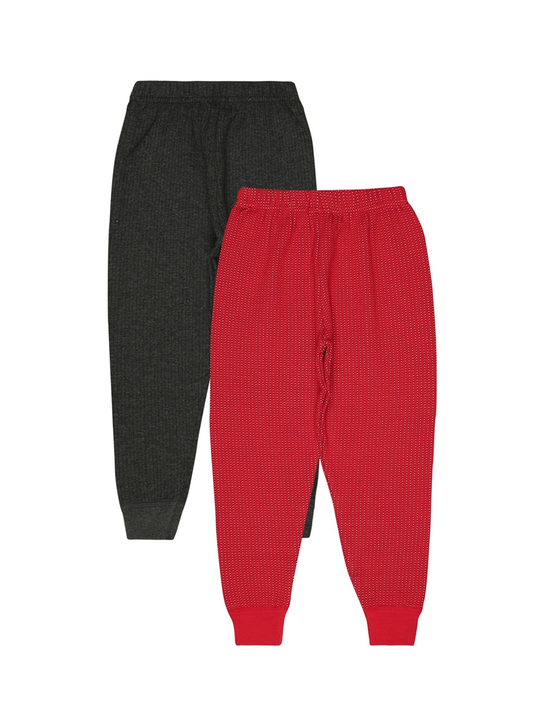 

BODYCARE INSIDER Kids Pack of 2 Ribbed Thermal Bottoms, Red