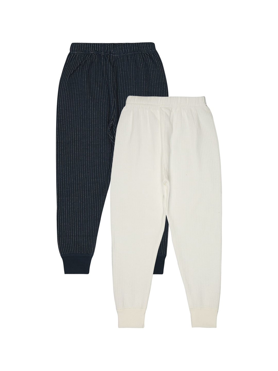 

BODYCARE INSIDER Kids Pack Of 2 Printed Thermal Bottoms, Navy blue