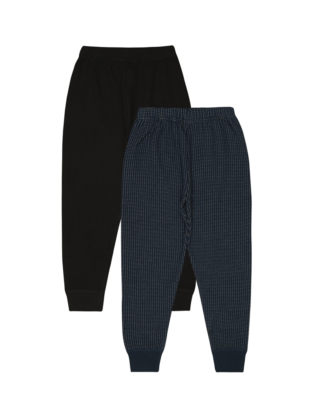 

BODYCARE INSIDER Infants Pack Of 2 Printed Thermal Bottoms, Black