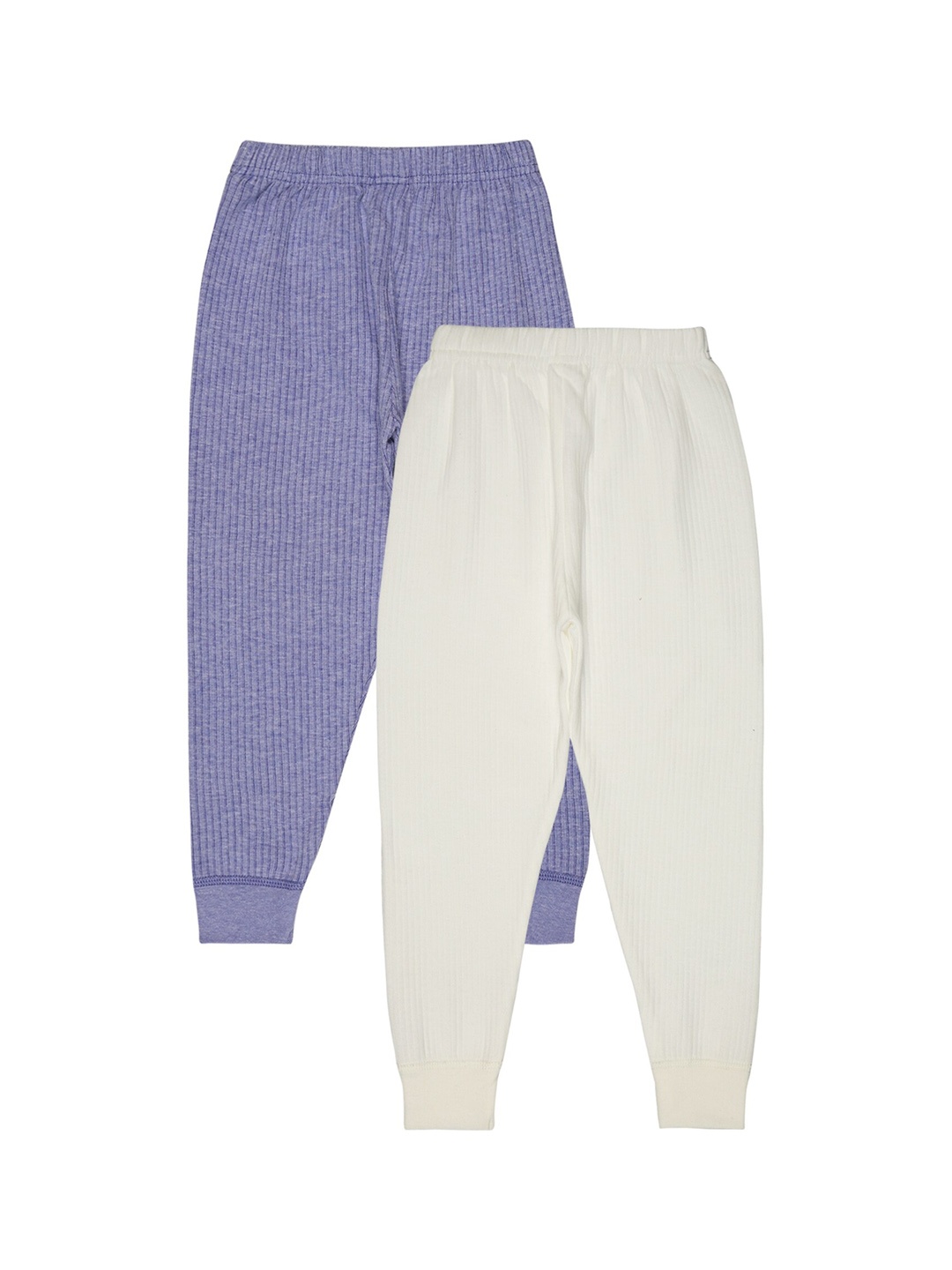 

BODYCARE INSIDER Kids Pack of 2 Striped Thermal Bottoms, Blue