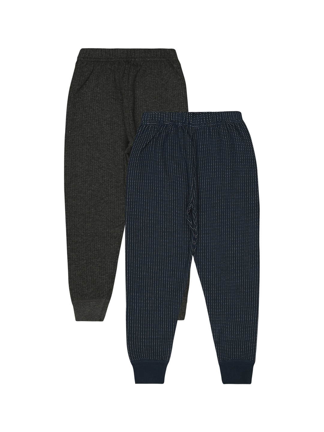 

BODYCARE INSIDER Kids Pack Of 2 Ribbed Thermal Bottoms, Charcoal