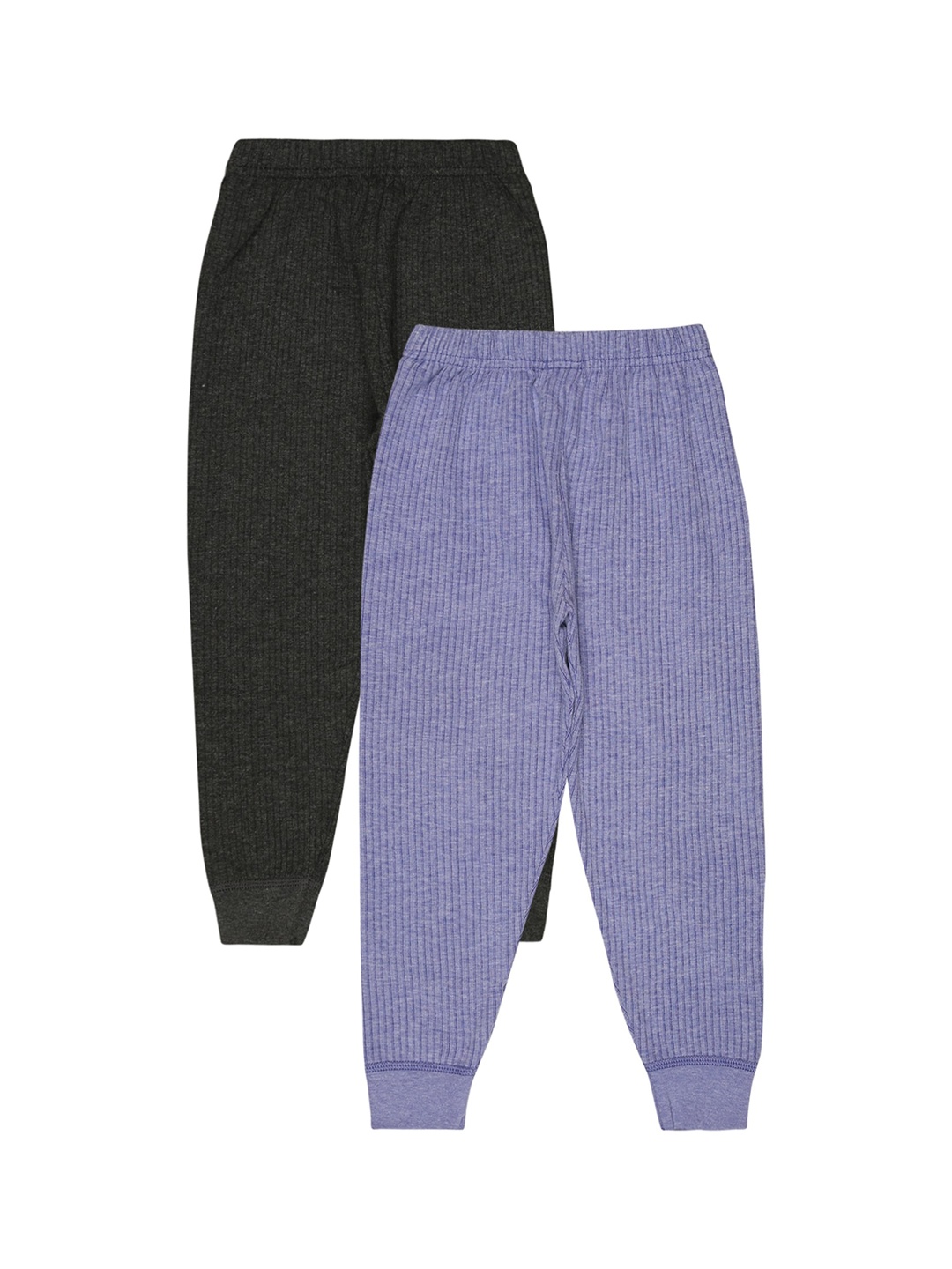 

BODYCARE INSIDER Infants Pack of 2 Ribbed Thermal Bottoms, Charcoal