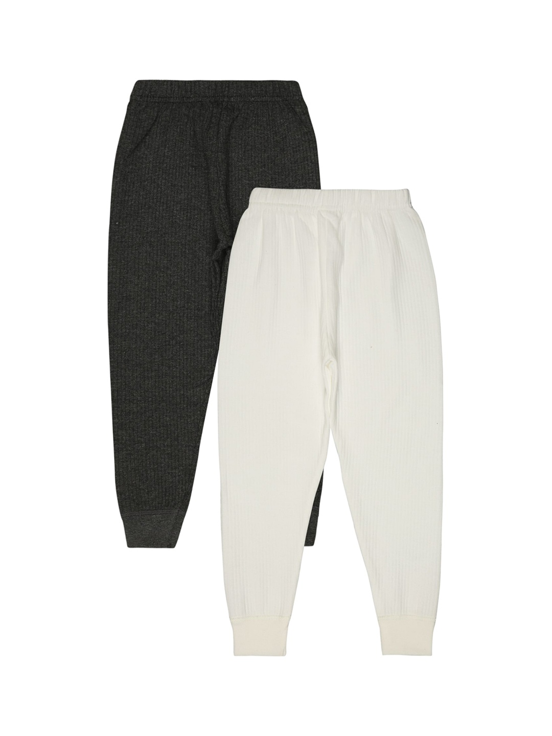 

BODYCARE INSIDER Infants Pack Of 2 Ribbed Thermal Bottoms, Charcoal