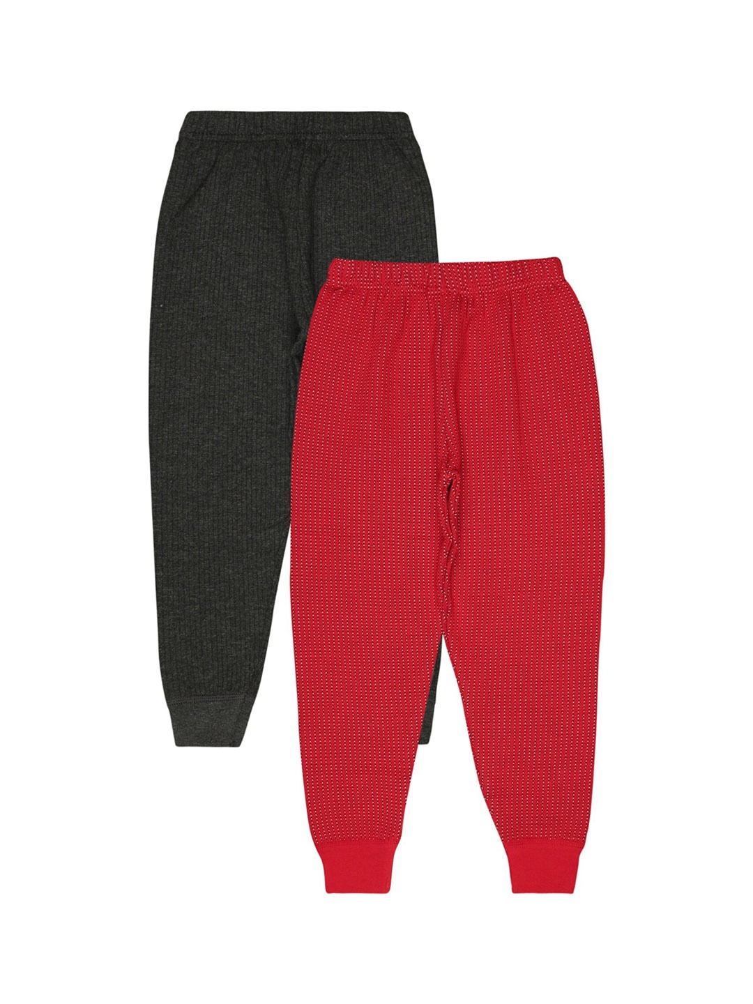 

BODYCARE INSIDER Infants Pack of 2 Striped Thermal Bottoms, Red