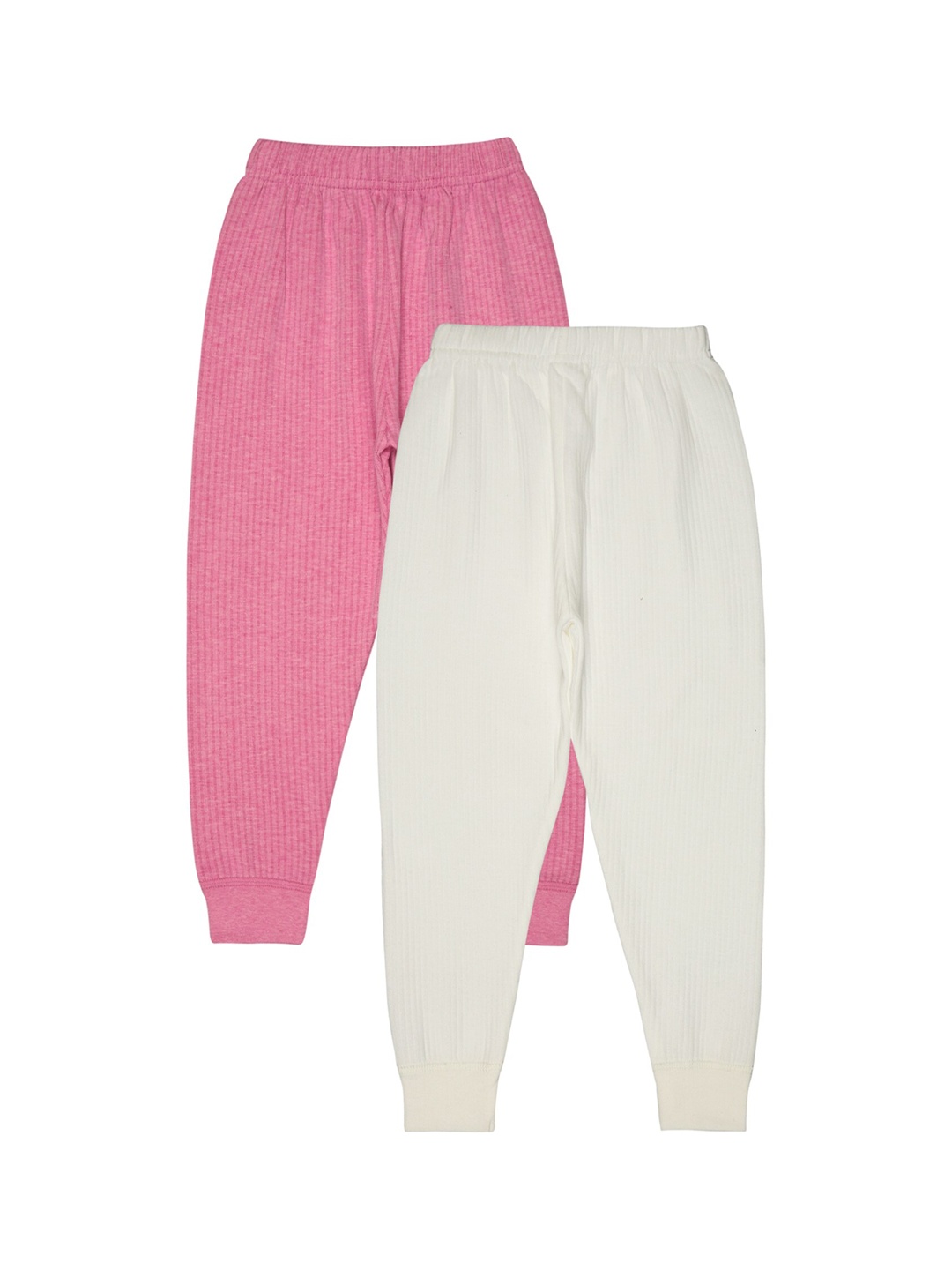 

BODYCARE INSIDER Kids Pack Of 2 Ribbed Thermal Bottoms, White